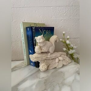 KAISER PORCELAIN BISQUE SQUIRREL FIGURINE Paul’s Products 6”x 7” Made In Italy